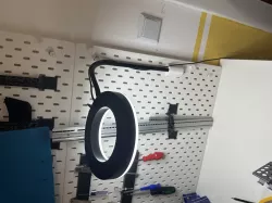 Ikea Skadis meets LÅNESPELARE ring light
