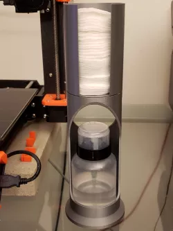 Isopropyl Alcohol and cotton round holder