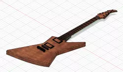 James Hetfeild Explorer Guitar