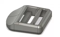 Ladder Lock Buckle (1.5 inch/39mm) No supports, No briding, Single Piece.