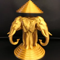 Laos 3 Headed Elephant