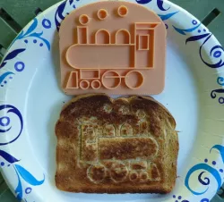 Locomotive Toast Stamp