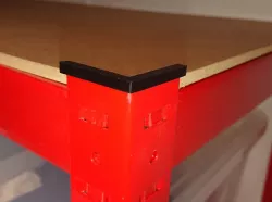 Metal shelves foot or cap