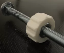 Metric and SAE nut-knob, with chamfers and presets, parametric OpenSCAD