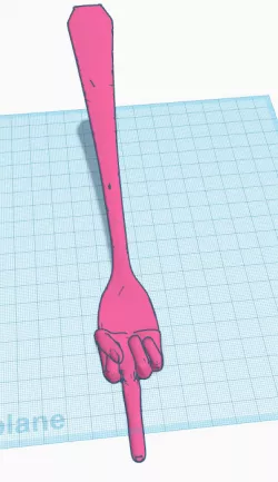 middle finger fork