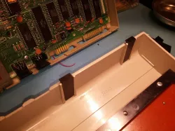 Modified C64 case hinges, fit between existing posts