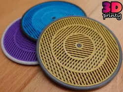 Moving Moiré Pattern Coaster