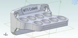 MT3 Collet Rack for 3034-Lite T-Slot Rail