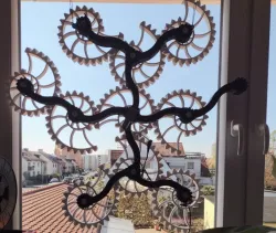 Nautilus gears sculpture