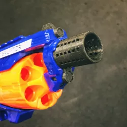 Nerf Disruptor blaster custom muzzle brake