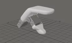 Parts for a remote controlled robotic hand for puppetry