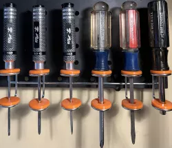 Pegboard Screwdriver Inserts for 20mm holders