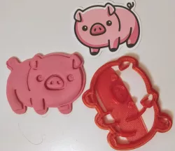 Pig cookie cutter