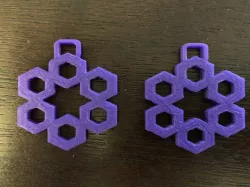 Polygon Flower Earrings