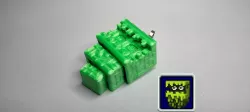Print-in-place Glare keychain minecraft
