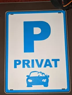 Privat Parkplatz Schild /private parking sign