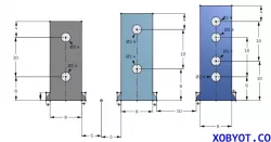 R/C Standard Servo Mount Posts for Custom Pan Car, RC10, etc.