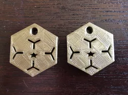 Radial Fin Polygon Earrings