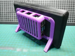 Raspberry Pi 7" Touch Screen Stand with POE hat Display LCD TFT Case Element14