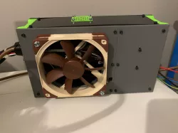 Ratrig V-Minion pannel of electronic case w/120mm fan and 12V PSU