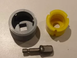 RC engine starter adapter for cordless drills