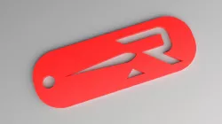 Rocket Lab Keyring - Logo Fob (Punched)