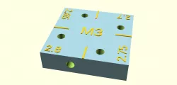 Screw hole size test