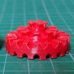 Self-Kingable Checkers Piece [print-in-place]