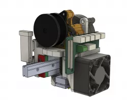 SherpaMicro with Dragon Hotend for X-Max (X-Plus) Linear Rail Upgrade