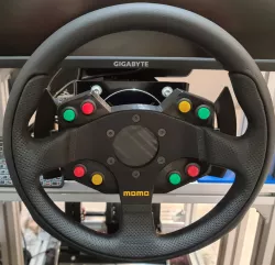 Sim Racing Wheel Button Box with Magnetic Paddle Shifters