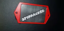 Simple glue-on label holder