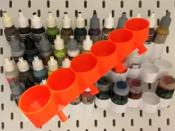 Skadis paint bottle holders