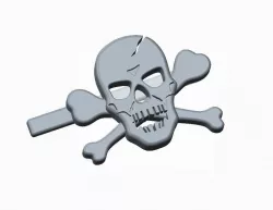 Skull & Cross bones Tieclip