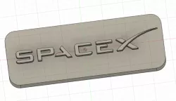 SpaceX Logo Lamp
