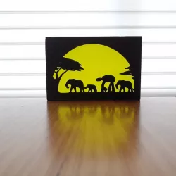 Star Wars silhouette ornament art