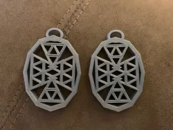 Triangle Pattern Earrings