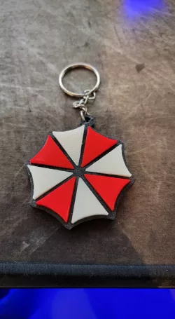 Umbrella corporation keychain