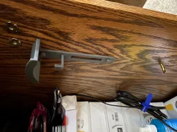 Under desk headphone holder with hook