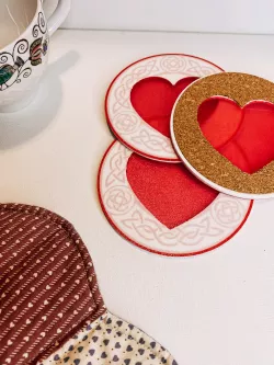 Valentine's Day Heart Coaster