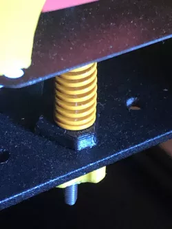 Voron V0.1: Shim for adjustment springs