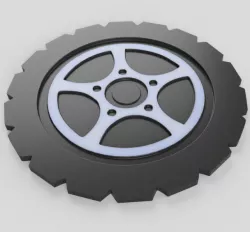 Wheel coaster