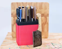 XL universal knife block - condensed knife slots (vase mode)