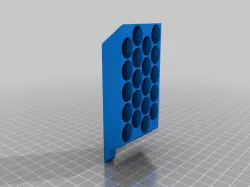 Battery holder`s inclined 20xAA 20xAAA, minimal material