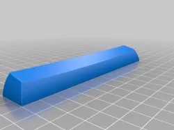 Cherry-out spacebar DSA KeyV2: Parametric Mechanical Keycap Library