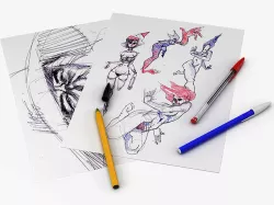Classic Bic Pen 3D model