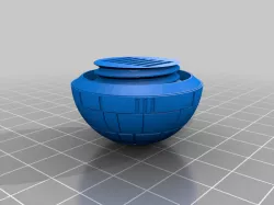 Death Star Keychain Micro SD Card Holder