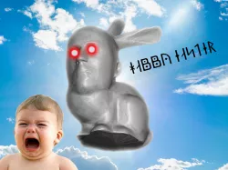Easter Oryctolagus cuniculus for human child