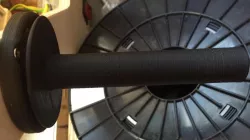 Filament spool wall holder (with bearings)
