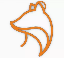fox keychain