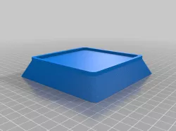 Furniture Riser Rounded Top Corners 3.5 x 3.5 top and 4.25 x 4.25  .75 Height